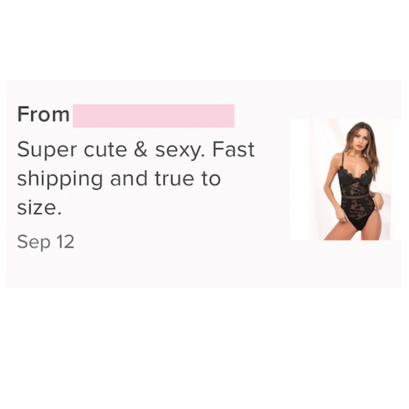 Black Lace Teddy Sheer Bodysuit Satin Detail - Picture 9 of 12